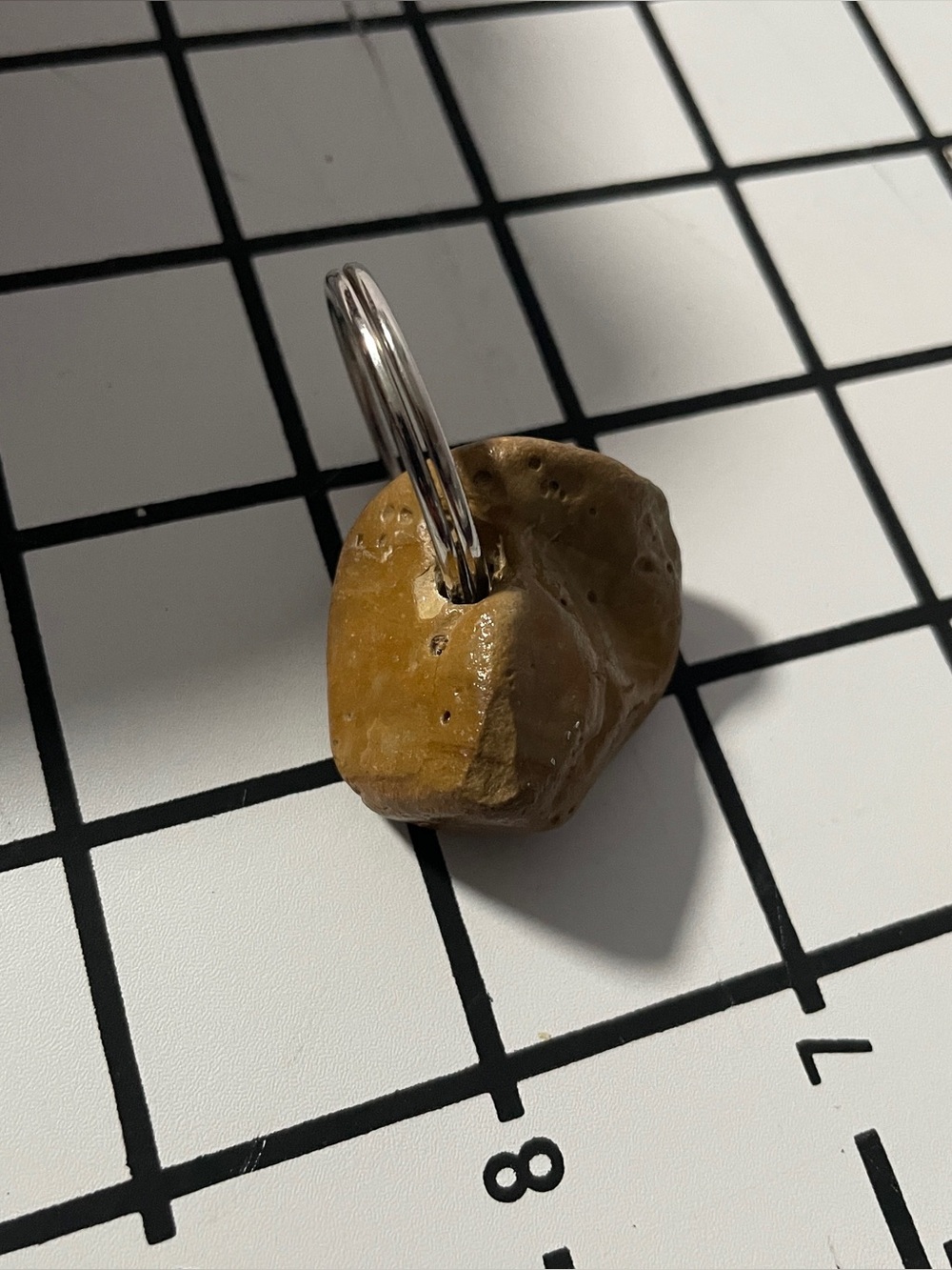 Hand made Rock Keychain